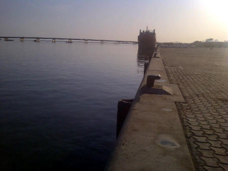 Ziguinchor waterfront wharf